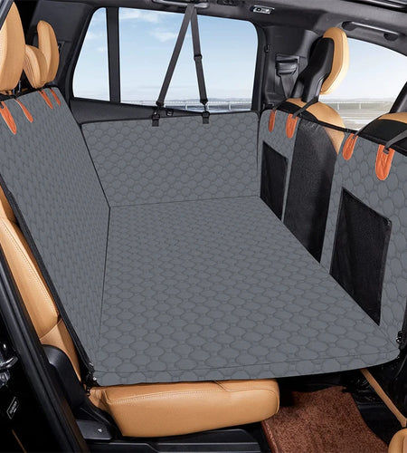 Dog Car Seat Cover Large Pet Back Seat Extender Car Backseat Protector Mat Waterproof Pet Travel Dog Carrier Hammock Hard Bottom
