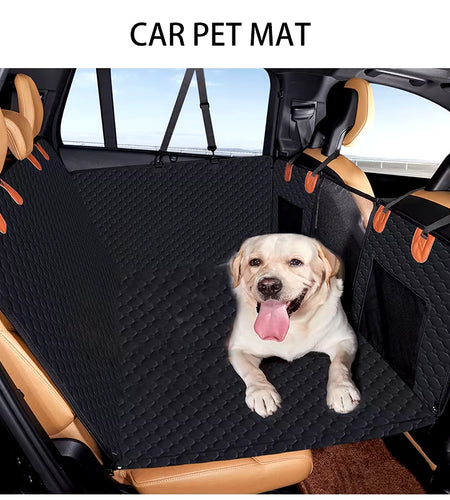 Dog Car Seat Cover Large Pet Back Seat Extender Car Backseat Protector Mat Waterproof Pet Travel Dog Carrier Hammock Hard Bottom