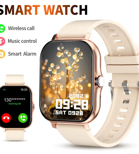 2025 New Smart Watch Bluetooth Call Message Reminder Man Woman Gift Full Touch Screen Sports Fitness Smart Watch